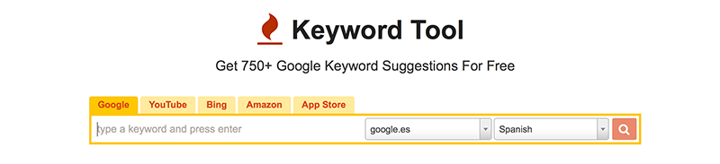 SEO hoteles buscar palabras clave long tail Keyword tool